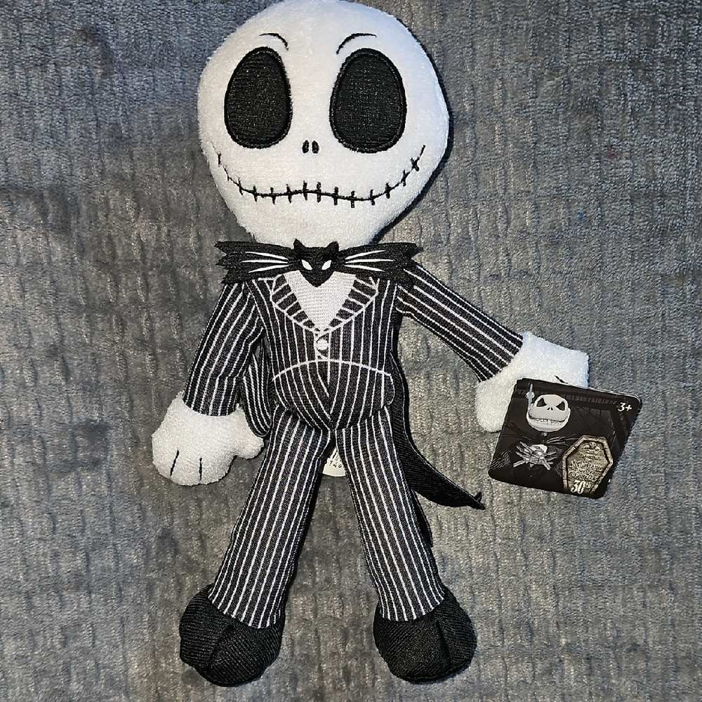 Black and White Skeleton Plush Costume